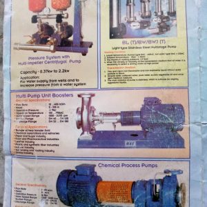 Pressure System With Multi-Impeller Centrifugal Pumps