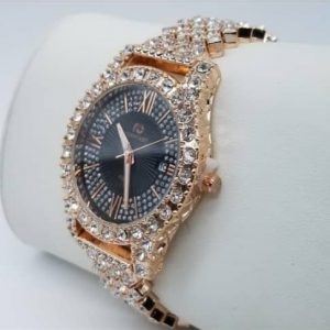Women's Iced Stone Wrist Watch For Sale