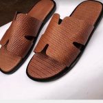 Matted Hermes Slippers